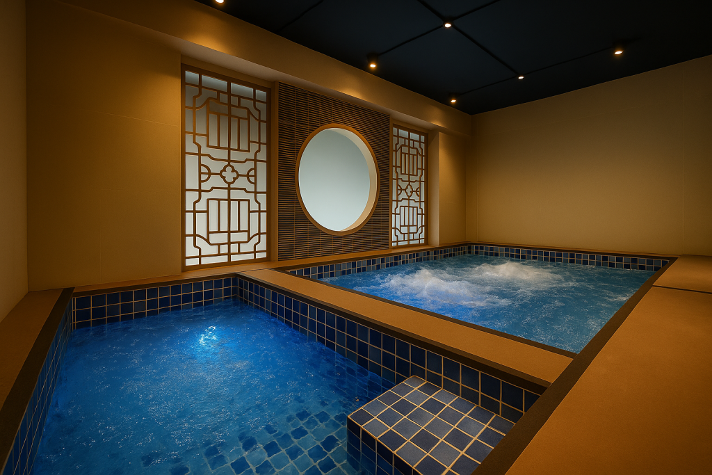 serene hot tub retreat